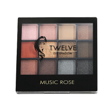 Paleta de sombras à prova d'água de longa duração, com acabamentos matte e cintilante, cores fáceis de esfumar, fórmula natural e alta