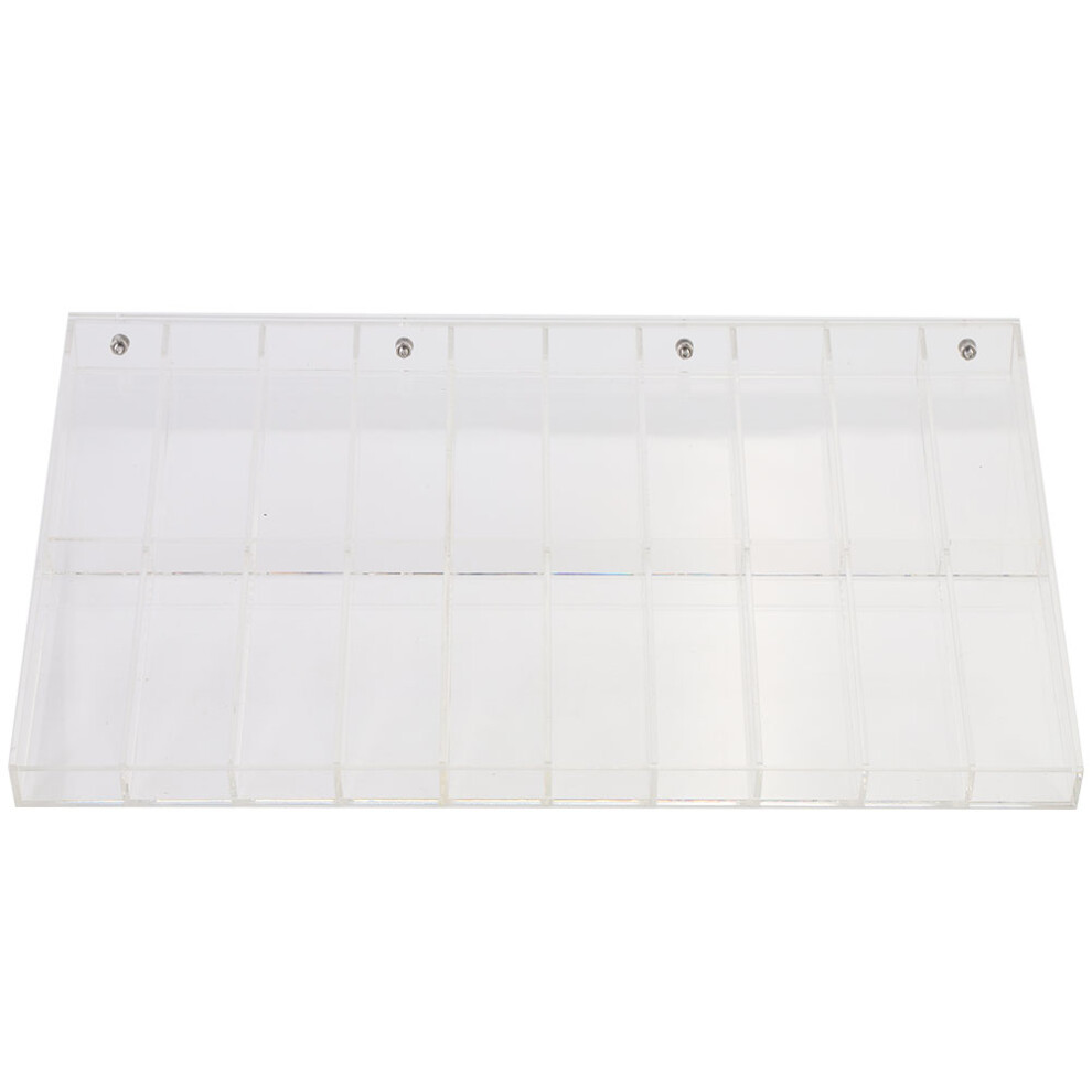 Adjustable Dividers Acrylic Organizer Thickened Structure With 60 Grid Design Wall Mounted Design Freestanding Design Crystal And Stone Showcase Mult