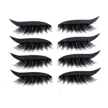 Selbstklebende, wiederverwendbare Eyeliner-Sticker, wasserfest, natürlich wirkende künstliche Wimpern, angenehm zu tragen, einfach anzuwenden,