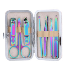 Coffret manucure avec étui luxueux, coupe-ongles en acier inoxydable, outils durables et antirouille, contrôle facile et pratique pour la coupe des