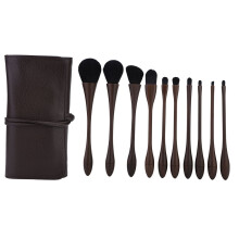 Anfängerfreundliches Make-up-Pinselset, 10-teiliges Pinselset für Augen und Gesicht, hochwertige Synthetikfasern für sichere und einfache