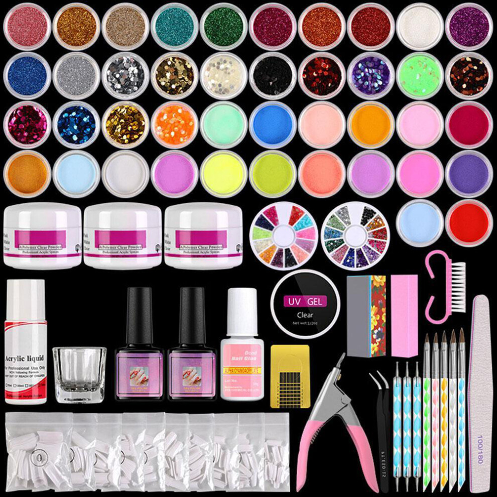 Creative Nail Artist's Dream Kit: Comprehensive Set With Electric Nail Drill And Acrylic Powder, Ideal For Artistic Nail Creations For Nightclubs
