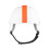 Casque pour animaux de compagnie, réglable et-blanc orange M 1