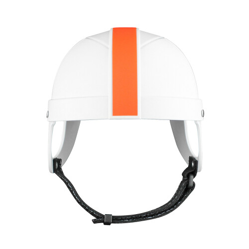 Casque pour animaux de compagnie, réglable et-blanc orange M