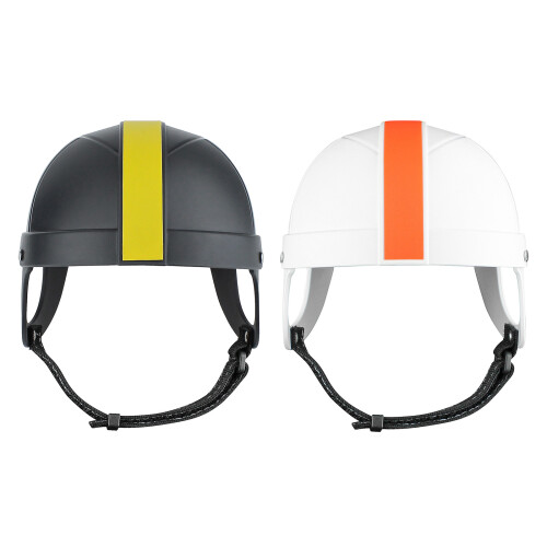 Casque pour animaux de compagnie, réglable et-blanc orange M 1