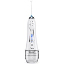 Irrigador bucal portátil com água, pressão ajustável, recarregável, à prova d'água IPX7, 5 modos de funcionamento e sem fio.