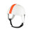Casque pour animaux de compagnie, réglable et-blanc orange M 5