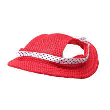 Summer Hat Pet Baseball Hat Head Cover Costume Cute-Red L