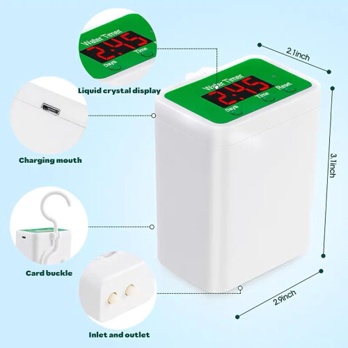 Automatic Plant Watering System with 8Zone Precision, Smart Timer, USB Rechargeable for Indoor Outdoor 2