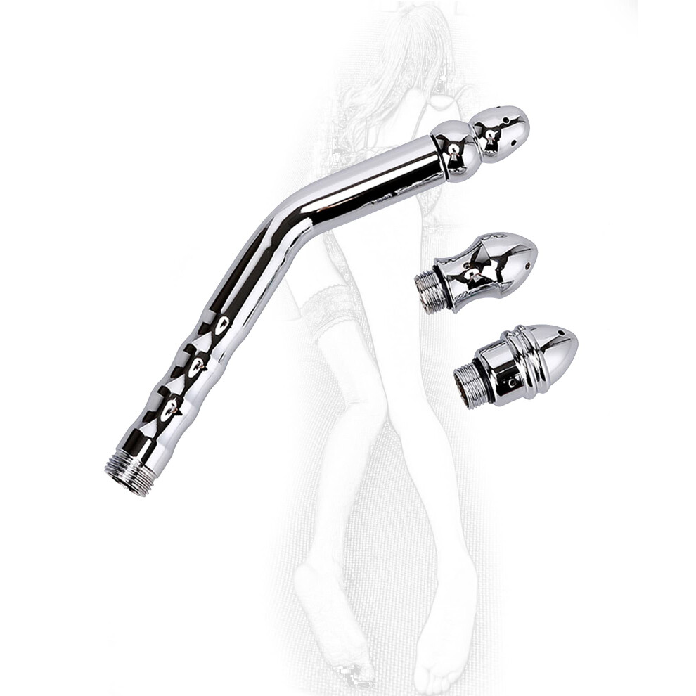 Anal Shower Enema Rinsing System with 3 Shower Heads for Vaginal and Anal Cleaning, Enema Syringe Set for Men and Women