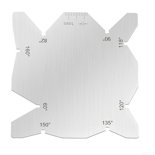 Practical Drill Bits Angle Gauge Stainless Steel Clear Measurement Scale For Drill Bits