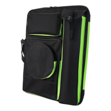 A4 Art Portfolio Case, Artist Backpack, Handbag For Painting Boards, Carrying Bag For Screen Printing, Black Green