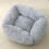 Pet Couch Bed with Thicken Cover Rectangular Soft-dark gray L 3