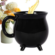 Mug Witch Ceramic Tea Cups, Gothic Halloween Mug, 12 Oz, Ceramic Tea Cup For Tea Milk Latte, Decorative Kitchen Gift