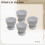 Egg Holders 4Piece Decorative Set Soft Boiled Egg Cups White Polystyrene Stable Base For Kitchen Gatherings Gifts 5