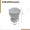 Egg Holders 4Piece Decorative Set Soft Boiled Egg Cups White Polystyrene Stable Base For Kitchen Gatherings Gifts 3