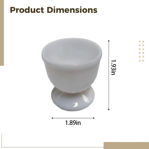 Egg Holders 4Piece Decorative Set Soft Boiled Egg Cups White Polystyrene Stable Base For Kitchen Gatherings Gifts 2