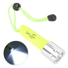 Waterproof Diving Torch with 900 Lumens, Yellow, 20-50m Range