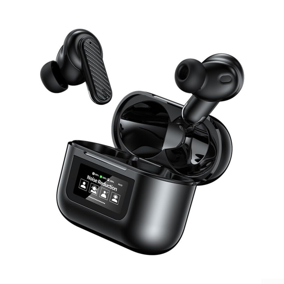 Wireless Translation Headset With Color Display, 144 Languages, Noisecanceling Simultaneous Interpretation, Black 9187378605103