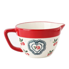 Soup Pot Ceramic Mixing Bowl Set Ceramic Pasta Bowls Milk Creamer Pitcher Coffee Pourer Syrup Pourer Mini Honey Pot