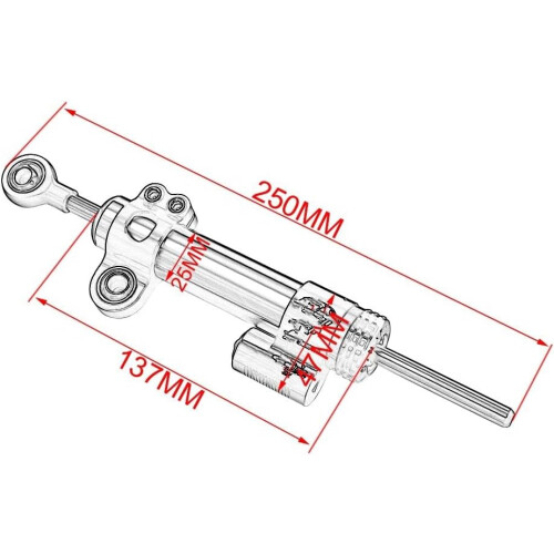 Motorcycle Steering Damper Stabilizer for Kawasaki Ninja 400 300 with Adjustable Steering Control 2