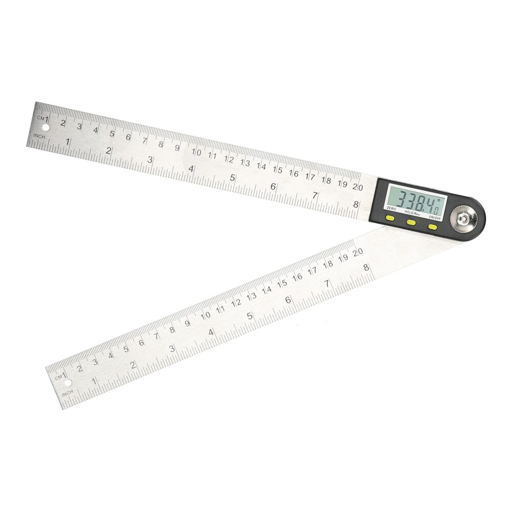 Digital Angle Finder Ruler 0360 Degrees 2In1 Goniometer Protractor With Display For Woodworking (0200 Mm) 9187378605295