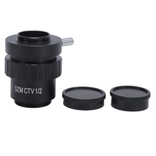 Microscope Adapter Lens With Standard C Interface High Resolution Imaging 0.5X Magnification Compatible With Video Cameras For Enhanced Observation