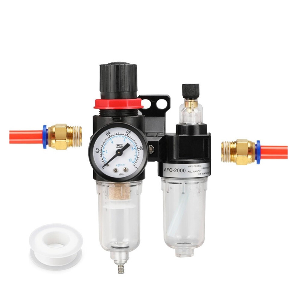 Afc2000 Afr2000 Al2000 G1/4 Pneumatic Air Filter Regulator Lubricator With Oilwater Separator 9347817837322