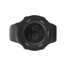Digital Sports Watch Waterproof Alarm Stopwatch Dual Time Black 44.6mm