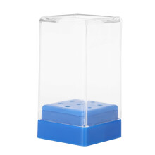 Organizator de scule cutie, suport pentru burghie de unghii, design despărțitor, material transparent, capac transparent, construcție rezistentă