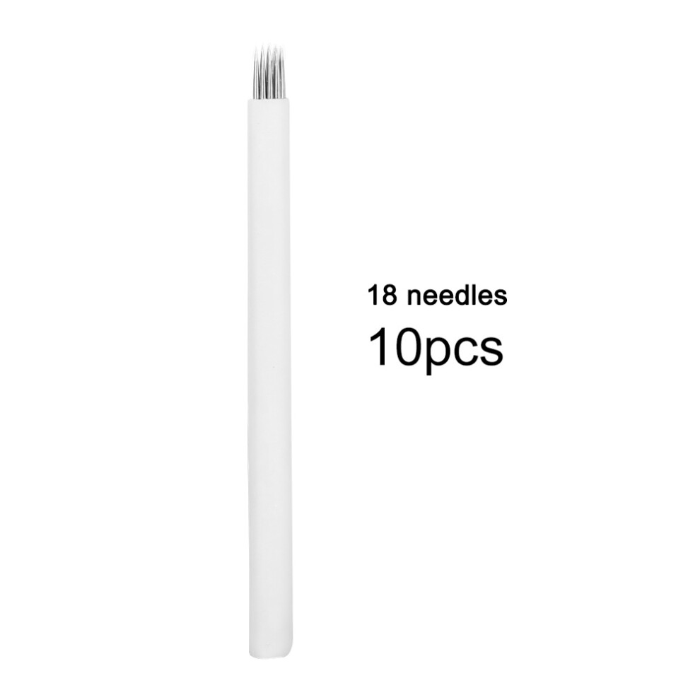 Fine Point for Natural Eyebrows Sterile Tattoo Needles Proof of Sterilization Microblading Blades High Quality Surgical Stainless Steel Permanent