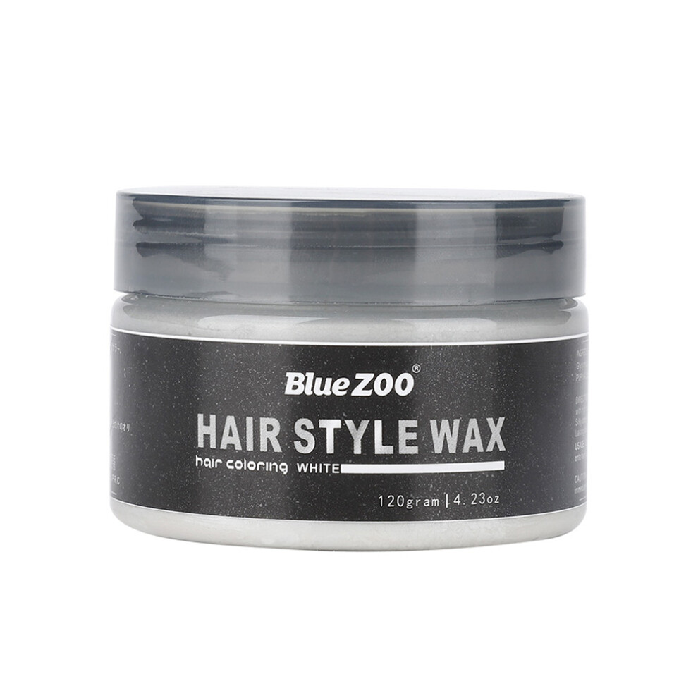 White Fashion Style Pomades For Easy To Clean & Temporary Hair Wax, Featuring Healthy Ingredients For Men & Women (White) For Halloween Parties