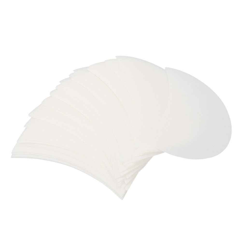 Eyeshadow Pads Breathable Non-woven Cloth Soft And Skin-friendly, Half-moon Shape Design For Professional Makeup Residue Prevention (100pcs) Reusable