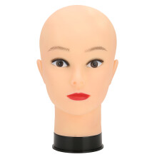 Cabeça de espuma autoportante, modelo de maquiagem reutilizável para prática profissional, manequim de silicone 5D, treinador de maquiagem de