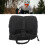 Adjustable Canvas Helmet Bag Hard Hat Storage Scratch Resistant Black 15