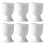 Set Of 6 White Ceramic Egg Cups Easter Decor Egg Cup Holders, MultiPurpose For Small Drinks, Dishwasher Safe 1