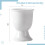 Set Of 6 White Ceramic Egg Cups Easter Decor Egg Cup Holders, MultiPurpose For Small Drinks, Dishwasher Safe 2