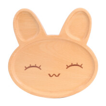 Wooden Decorative Easter Trays Rustic Farmhouse Style Trays Eco-Friendly Bamboo Serving Platters Multi-Purpose Holiday Decorative Trays Easter Bunny