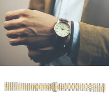Golden 12mm Watch Strap Replacement - Length Adjustable Watch Band Part