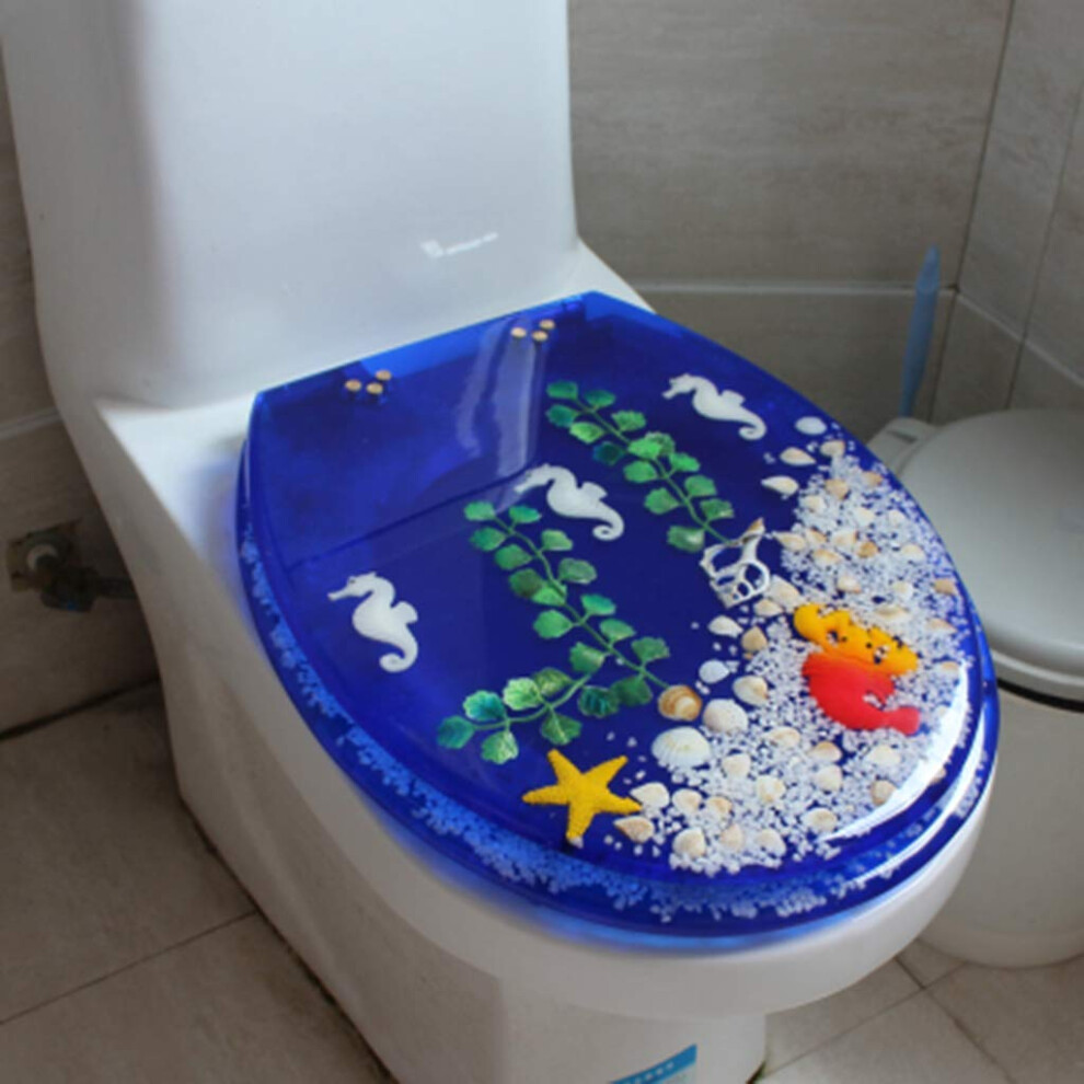 Toilet Seat Round Front Colorful Standard Resin Slowclosing Lid Quietclosing Seat Quickrelease Hinges C(H) 9187378605684