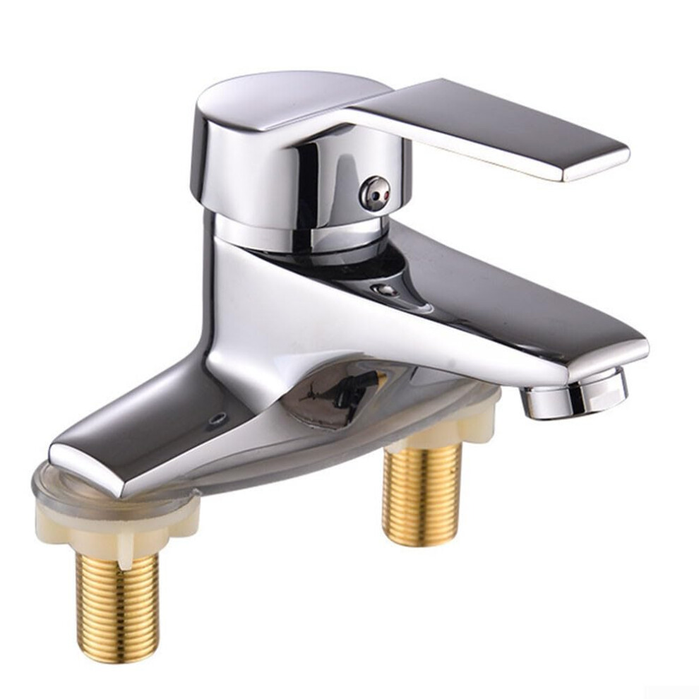 Bathroom Sink Taps Basins Mixer Tap Doublehandle Basin Faucet Hot Cold Water For Bathroom 9187378605967