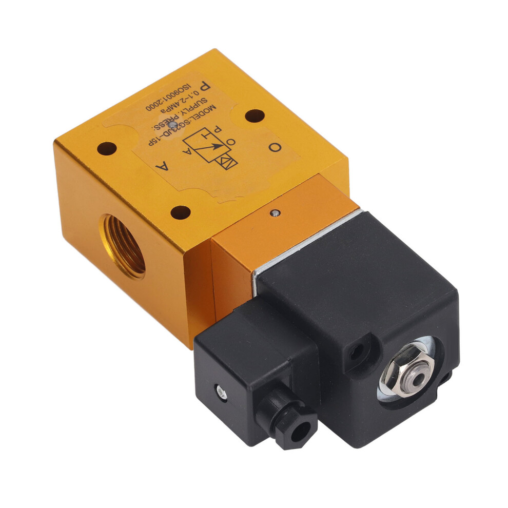 G1/2In Solenoid Valve 2-Position 3-Way Brass 0.1Â2.4Mpa Dc24v 7901377540249