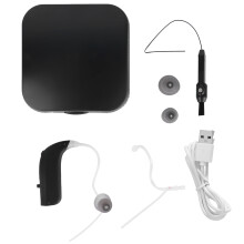 Ergonomic Hearing Aids, Digital Hearing Amplifier with Noise Reduction, Volume Control for Personalized Listening, Lightweight Design for Discreet