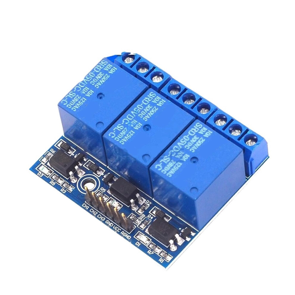 3.3V 5V 3 Channel Relay Module With Optocoupler Isolation And Heavy Duty Relay Socket For Automotive 9199774251532