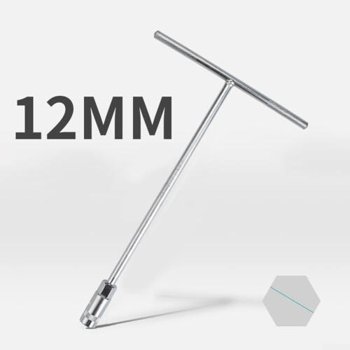 814mm TBar Socket Wrench Nut Spinner Hex Socket T Shape Handle Wrench Angled Open Hex Spanner Tool 14mm 1
