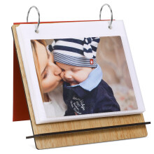 5Pièces Album Bébé Bois Beige Facile D’utilisation Pour Souvenirs Bébé