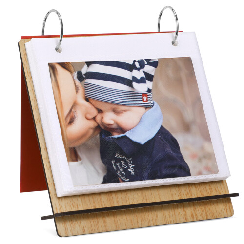 5Pièces Album Bébé Bois Beige Facile D’utilisation Pour Souvenirs Bébé