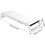 Monitor Riser Adjustable Base Storage Rack With RGB Lighted Laptop Elevator Stand USB Expansion Hub Moonlight White 4