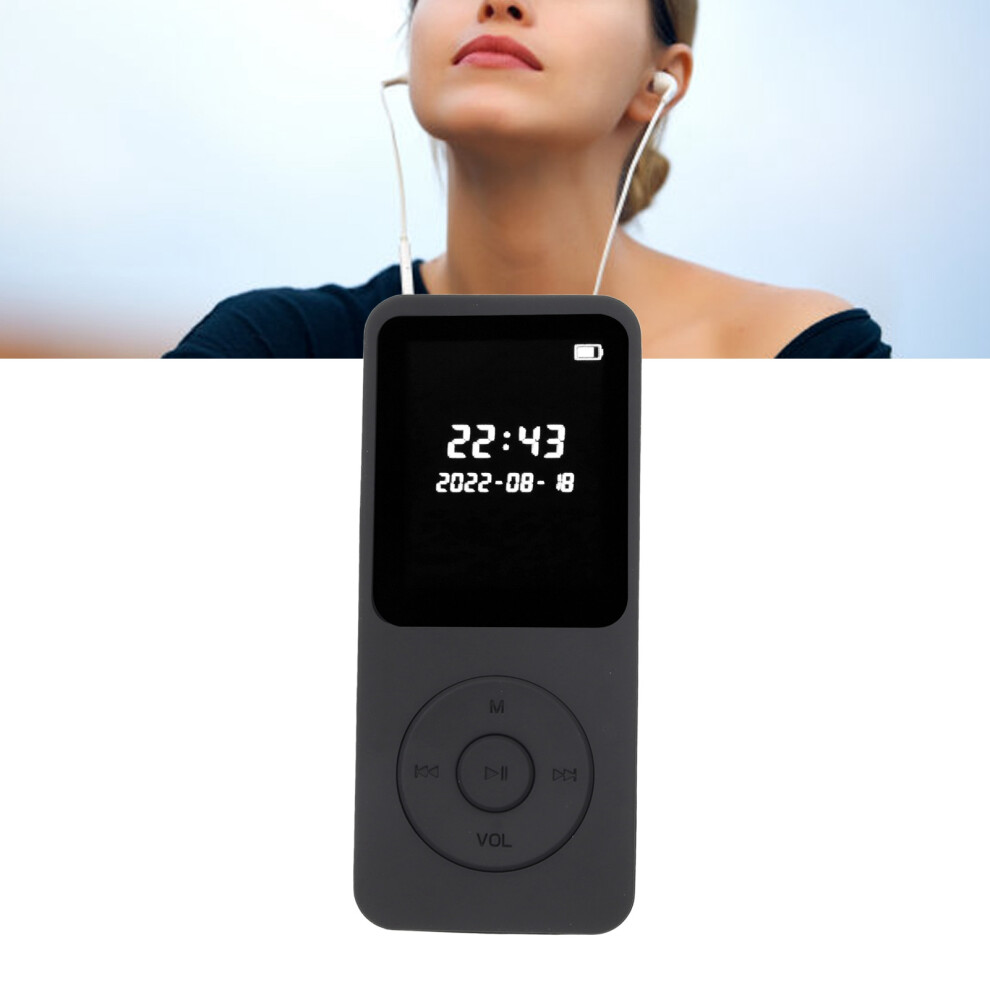 Ultra Thin 1.77" Lcd Mp3 Mp4 Player With Bluetooth 5.0, 32G, Black 4601377542504
