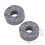 10Pcs Grey Felt Drum Cymbal Pad Replacement Set, 2.9cm Size 6